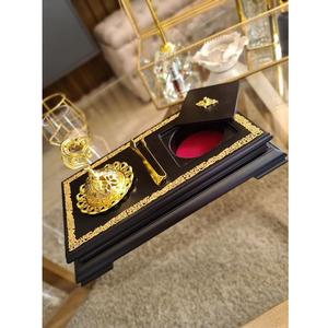 Coffret Cadeau Brûleur d'Encens Décoratif en Bois de Mangue de Qualité Supérieure pour l'Aïd, Cadeau d'Affaires Religieux - Product Image 3