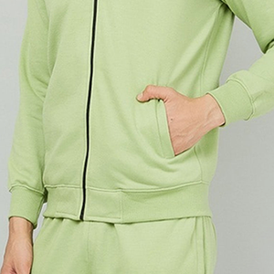 ชุดวอร์มมีฮู้ดสำหรับผู้หญิงผู้ชายผ้าฝ้ายมีฮู้ด OEM ฉลากตามสั่งผ้าฝ้ายขนแกะ - Product Image 4