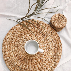 Manteles individuales de jacinto de agua tejidos a mano naturales de alta calidad ecológicos manteles individuales de mimbre de yacinto DE AGUA DE Artex Thien Thanh - Product Image 2