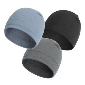 Gorro acrílico Unisex promocional con logotipo tejido bordado de punto Jacquard, gorro de invierno para adultos, Material de lana y algodón 100% - Product Image 1