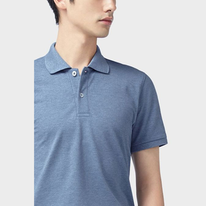 Polo de golf à manches courtes pour homme Tissu tricoté 100% coton personnalisé Marque privée ODM Fourniture Motif solide - Product Image 5