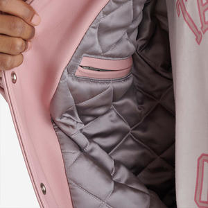 Chaqueta Universitaria de Lana 100% para Hombre, Estilo Vintage, Cuello Alto, Corte Entallado, Invierno 2025, Venta al Por Mayor de Fábrica, Alta Calidad - Product Image 3