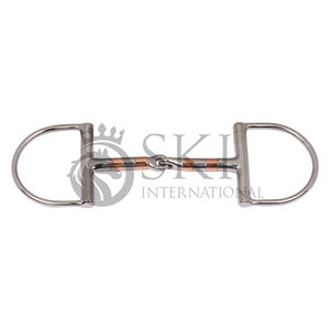 Nuevo estilo, monturas de tachuelas para caballos, anillo en D, brocas de una sola articulación, broca de filete ajustable de acero inoxidable para caballos, brocas de caballo de acero inoxidable - Product Image 2