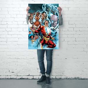 Modern Shazam <b>Poster</b> the Power of Shazam Made of Durable Paper for Wall Decor - Product Image 4