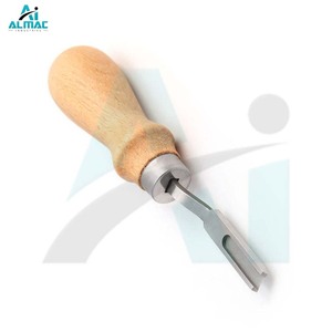 Biseleur de bord en cuir manuel ALMAC, robuste et durable, qualité médicale, usage professionnel, lame en acier tranchante, finition lisse et propre - Product Image 4