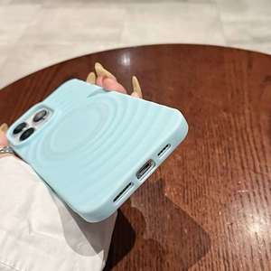 เคสโทรศัพท์ซิลิโคน TPU แม่เหล็กสุดหรูแบบบางพิเศษกันกระแทกลายคลื่น3D ฝาครอบมือถือสำหรับ iPhone 16 PROMAX 16 PLUS 15 14 13 - Product Image 4