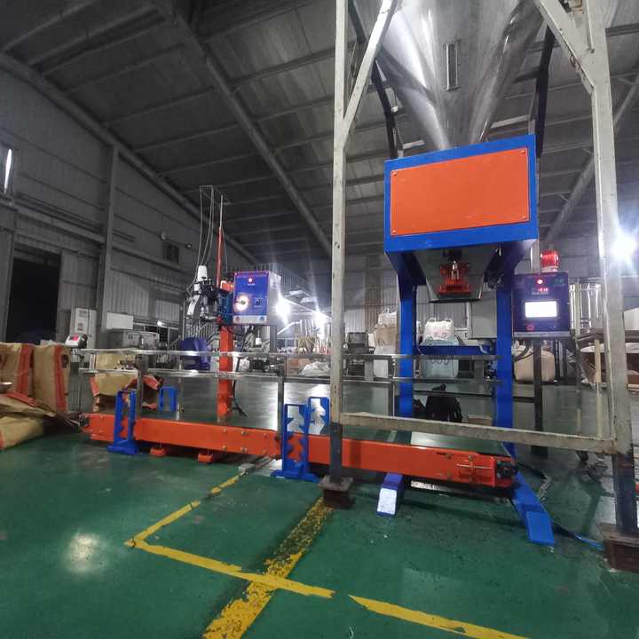 Semi-automatic TBM-SG00 Series Bagging Machine, for Dog Foods, Feeds, Pet Foods, 10kg 25kg 50kg, Sack Bag Closer Sewing