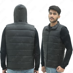 Chaleco Formal de Primavera para Hombre, Talla Grande, Cuello Alto, Acolchado, Impermeable, con 5 Bolsillos, Transpirable - Product Image 5