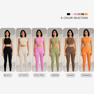 ชุดฟิตเนสของผู้หญิงชุดออกกำลังกายยิมฟิตเนสกลางแจ้งออกแบบโลโก้ได้ตามที่ต้องการ - Product Image 3