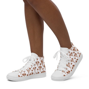 Scarpe alta moda tela donna Fisayo Terracotta - Product Image 3