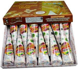 กรวยเฮนน่าสีขาว golecha | แพ็ค12ชิ้น | 25gm แต่ละ - Product Image 1