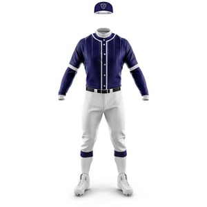 Custom Men's Adult Baseball Uniform 100% Polyester Breathable & Quick Dry Custom Logo Design Multiple Logo Positions All Seasons - Product Image 4