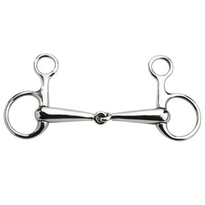Bocado para Caballo Baucher Multi-Link con Patillas Curvadas de Acero Inoxidable Plateado, Transpirable, Instrumento Veterinario de Alta Calidad - Product Image 2