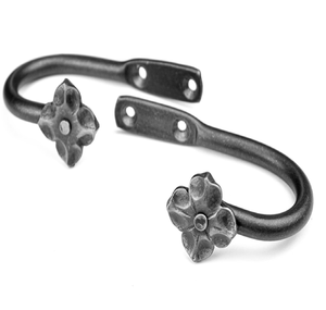 Rèm kim loại mộc mạc buộc lại móc với một thiết kế hoa nhỏ để trang trí cửa sổ thanh lịch có sẵn với giá bán buôn - Product Image 1