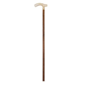 Bastón de Madera de Lujo de Fabricación Confiable, Mango Grabado en Latón Antiguo, Orientación para Mano Izquierda, para Adultos, Senderismo, Bajo Costo - Product Image 1