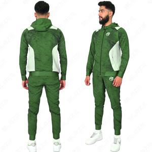 Ensemble sweat à capuche et pantalon surdimensionnés personnalisés pour hommes, tenues de jogging imprimées avec col à capuche pour l'hiver - Product Image 1