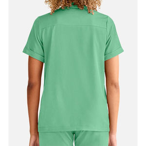 เสื้อสครับคอจีนของผู้หญิงเครื่องแบบทางการแพทย์สีฟ้าชุดสครับทางการแพทย์ทางการแพทย์ของผู้ชายผู้หญิงมีความต้องการสูง - Product Image 4