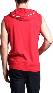 Unique design long sleeves customized <b>sleeveless</b> <b>hoodie</b> OEM OMD service custom hoodies - Product Image 2