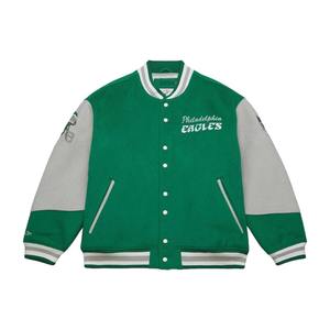 Veste universitaire pour hommes broderie chenille logo personnalisé étiquettes personnalisées emballage personnalisé veste en laine bombardier de baseball - Product Image 5