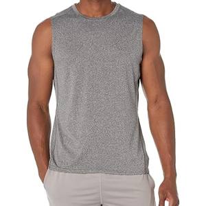 Chaleco de gimnasio con estampado personalizado para hombre, camiseta sin mangas de gran tamaño de secado rápido para Fitness, estilo informal transpirable, camisetas únicas con precio al por mayor - Product Image 4