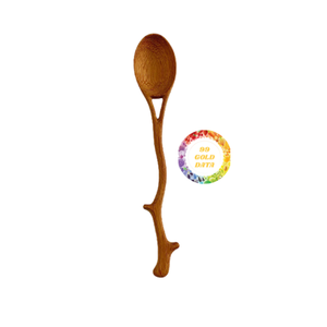 ช้อนไม้มะพร้าวขัดเงามีลวดลายเป็นเอกลักษณ์สำหรับโซลูชันการรับประทานอาหารที่ยั่งยืน - Product Image 1