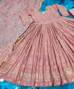 Salwar Kameez Patiyala costume Chudidar robe matériel avec Dupatta dames femmes fête porter mariage indien Bollywood mode soie Apparelgarment - Product Image 5