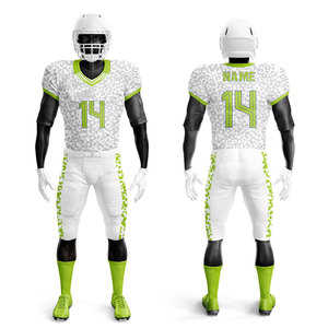 Uniforme de fútbol americano impreso en 3D transpirable de manga corta con diseño de camiseta con logotipo personalizado para el verano con Baker - Product Image 4