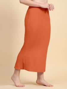 Trendmalls Dusty Orange pour Spandex Respirant Shapers Saree Shapewear Jupon pour Femme - Product Image 4