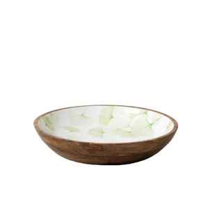 Plato Decorativo para Postre, Tazón de Madera de Diseño, Vajilla Redonda, Tazón Ecológico para Servir en Bodas, Uso Doméstico, APEX FASHION - Product Image 4