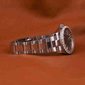 Reloj de Lujo para Hombre, Estilo Hip Hop, Correa de Cuero, Resistente al Agua, Esfera Analógica, Cristal, Edición Limitada, Diamante Moissanita - Product Image 4