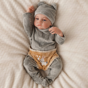 Poupée Reborn Babeside 20'' Noah, poupée garçon, tête peinte, corps en vinyle, poupée de mode, mini jouet en peluche - Product Image 6