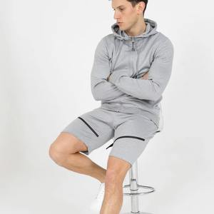 Innovative Winter Heavyweight <b>Shorts</b> <b>Hoodie</b> Two-Piece <b>Men</b> Tracksuit <b>Short</b> <b>Set</b> Casual with Custom Logo Sportswear Wholesale - Product Image 3