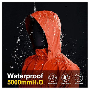 Imperméable coupe-vent écologique col montant avant Logo adultes unisexe imperméable extérieur pliable moto voyage veste de pluie - Product Image 2