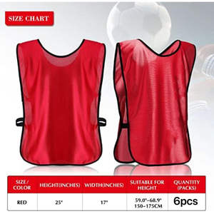 12 pezzi maglia da mischia Pinnies della squadra di calcio e penny da basket - Product Image 5