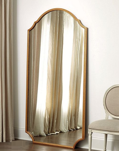 Miroir irrégulier debout de plancher décoratif simple nordique décoratif de luxe de haute qualité avec le bord biseauté - Product Image 1