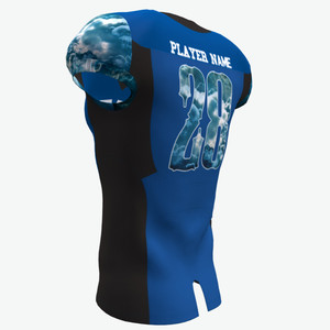 Maillot de football américain personnalisé en polyester 100% avec impression par sublimation, nouveau modèle 2025, pour équipe professionnelle, en vente - Product Image 3