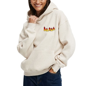 Sudaderas con Capucha para Mujer, 100% Algodón, Talla Grande, con Logotipo Personalizado Serigrafiado, Ecológicas, de Secado Rápido, Transpirables, Estilo Urbano - Product Image 1