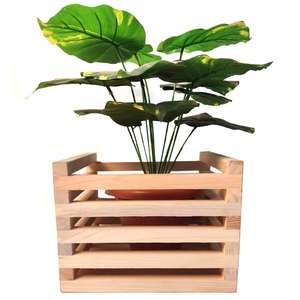 Jarrón con patas antiguo tallado a mano de estilo elegante hecho a mano de madera para decoración maceta de madera para regalos y decoración - Product Image 3