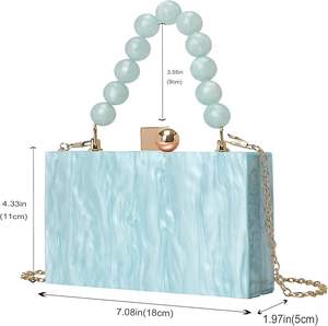 Pochette en résine de luxe disponible pour achat en gros pochette en résine élégante vente en gros pour le commerce de détail pour les femmes sac de soirée - Product Image 5