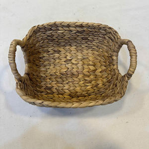 Panier de rangement ovale de luxe en jacinthe d'eau, écologique, fabrication de précision, léger, taille S, usage polyvalent - Product Image 4