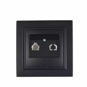 Enchufe TF de grafito perfecto 16A moderno, 220V, 2 ranuras, toma de corriente eléctrica de pared para teléfono, plástico ABS IP22 para estándar EU/UK/US - Product Image 1