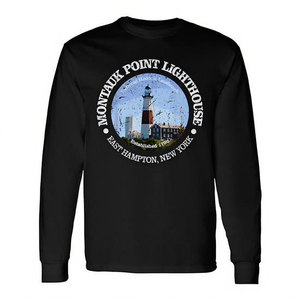 T-shirt à manches longues Montauk Point Lighthouse East Hampton New York Fondé en 1796 - Product Image 2