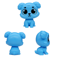 Figurines de chiots en PVC colorées et personnalisées, jouets en plastique ODM, miniatures de dessins animés, boîte mystère pour enfants, idéales pour la promotion et les cadeaux de fête