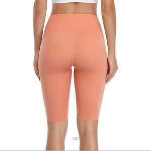 Shorts de yoga de gymnastique taille haute pour femmes taille libre personnalisée Logo Sportswear Leggings décontracté solide Shorts de sport d'hiver cousus adultes - Product Image 2