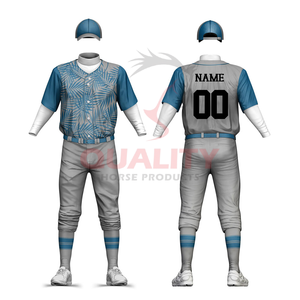 Nouvel ensemble d'uniformes de baseball sublimé personnalisé comprenant un pantalon en jersey de polyester respirant avec logo d'équipe pour les équipes de ligue - Product Image 6
