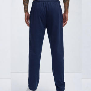 Survêtement Homme Bleu Marine Entièrement Zippé en Coton Molletonné Épais avec Capuche à Cordon – Fabrication OEM ODM en Gros - Product Image 2