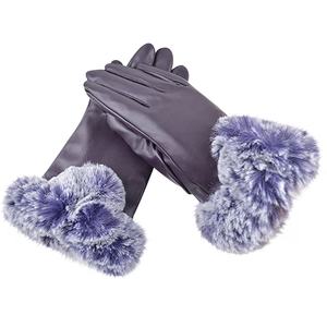ถุงมือหนังแกะสำหรับผู้หญิงฤดูหนาว ขายส่ง ดีไซน์แฟชั่น ขนสุนัขจิ้งจอกแท้ สินค้าขายดี - Product Image 1