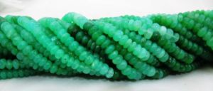 Perles rondes en chrysoprase naturelle EMINENT JEWEL, vertes, lisses, unies, dégradées, 6-7 mm, 8 pouces de long, pour la fabrication de bijoux - Product Image 3