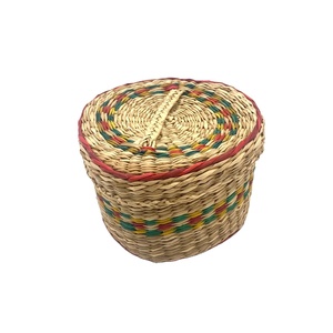 High Quality Supermarket Fruit <b>Vegetable</b> Rattan Basket Handmade Bamboo Storage Basket for Bread Made in Vietnam - Product Image 1
