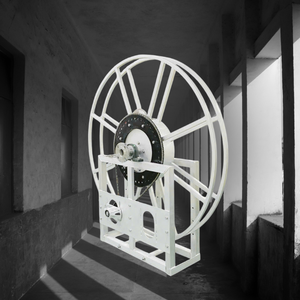 500W Natural Aluminum 2" 12V Working Voltage Aviation Single Wrap Hose Reel <b>Petrol</b> <b>Service</b> <b>Equipment</b> With 1 Year Warranty - Product Image 2